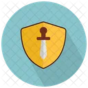 Shield With Sword Icon