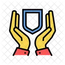 Hand Hold Shield Icon