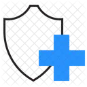 Shield Cross Medical Icon