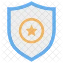 Shield Star Protection Icon