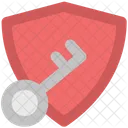 Shield Key Sign Icon