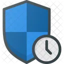 Shield Firewall Time Icon