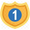 Golden Shield Crest Icon