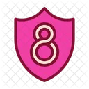 Protection Shield Eight Icon