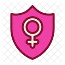 Protection Shield Female Icon