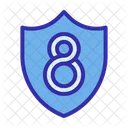 Protection Shield Eight Icon