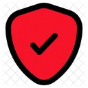 Shield Check Mark Protection Icon