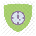 Shield Time Protection Icon