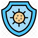 Shield Germ Virus Icon