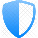 Shield Shaded Protection Icon