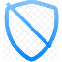 Shield Slash Protection Icon