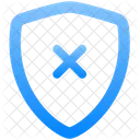 Shield X Protection Icon