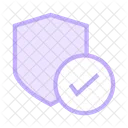 Shield Tick Done Icon