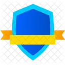 Shield And Ribbon Achievement Shield Shield Icon
