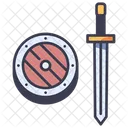 Medieval Shield Sword Icon