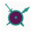 Medieval Shield Sword Icon