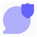 Shield Chat Bubble Secure Chat Protected Chat Icon
