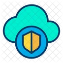 Shield Cloud  Icon
