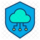 Shield Cloud Secure Connection Secure Cloud Computing Icon