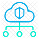 Cloud Data Network Icon