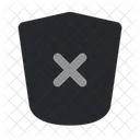 Shield Cross V Sign Icon