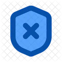 Shield Fail No Protection No Secure Icon