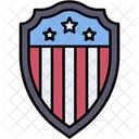 Shield Badge Usa Icon