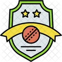 Shield Cricket Sport Icon