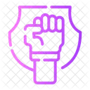 Shield Security Fist Icon