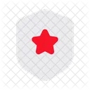 Shield Star Law Enforcement Icon