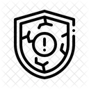 Shield Broken Defense Icon