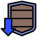 Arrow Down Defense Icon