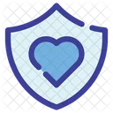 Shield Heart Safe Icon