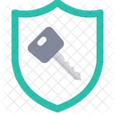 Shield Key Security Key Access Shield Icon