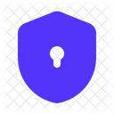 Shield Keyhole Privacy Security Icon