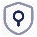 Shield Keyhole Minimalistic Shield Security Icon