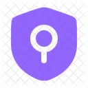 Shield Keyhole Minimalistic Shield Security Icon