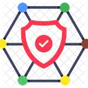 Shield Networking Defense Networking Protection Networking Icon