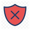 Shield Off Block Icon