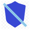 Shield slash  Icon