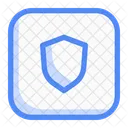 Shield Square Sign Business Arrow Icon