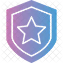 Shield Star Law Security Icon