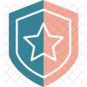 Shield Star Law Security Icon