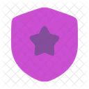 Shield Star Shield Protection Icon