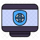 쉴드 시스템 브라우저 보안 인터넷 보안 아이콘