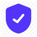 Shield Tick Privacy Security Icon