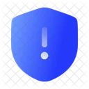 Shield Warning Lock Icon Security Icon Icon