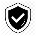 Shield With Checkmark Verified Security Icon