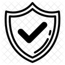 Shield with Checkmark  Icon