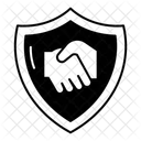 Shield with Handshake  Icon